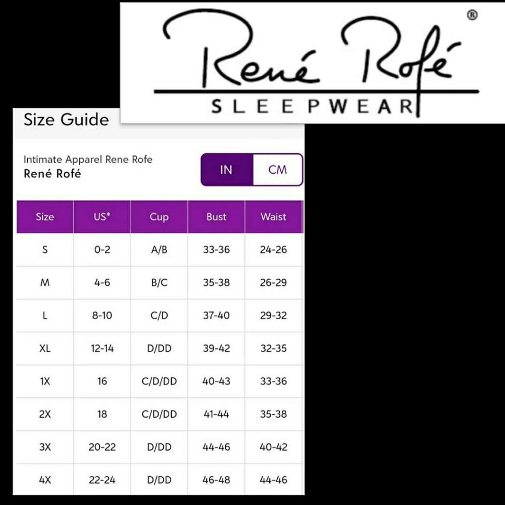 NWT  Rene Rofe Pajamas Set Size X-Large - Picture 5 of 5